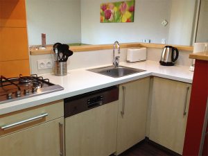 Cuisine américaine cottage Center Parcs Normandie