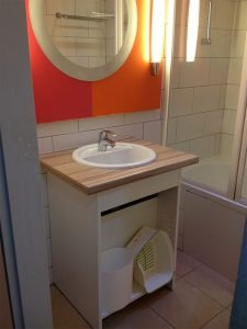 Salle de bain cottage Center Parcs Normandie