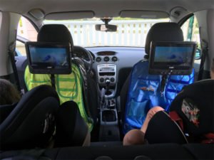 Lecteur dvd automobile double écran