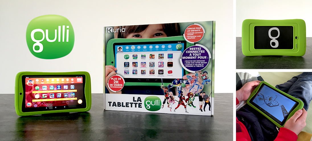 Gulli, Tablette Kurio Ultra 1-16GB - Tablette Enfant contrôle Parental,  appli Enfants, 4 Ans