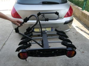 Mottez porte vélos sur attelage 4 vélos rabattable