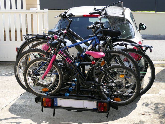 Porte-vélos d´attelage plate-forme NORAUTO DECK 200-4 pour 4 vélos - Norauto