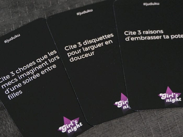 Juduku girls night, jeux de societe