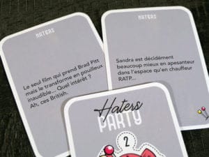 Haters Party jeu de société