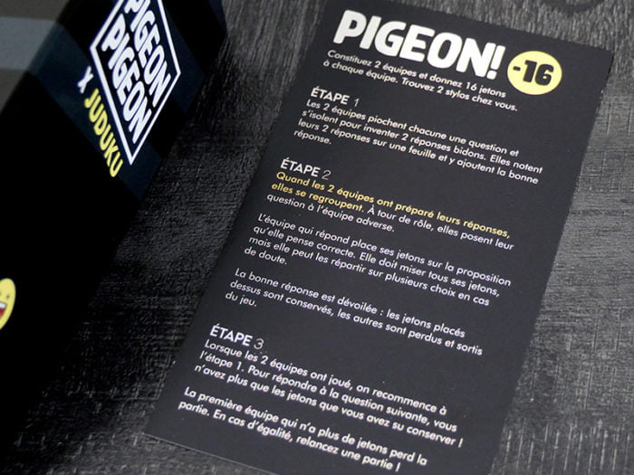 Pigeon Pigeon - Version Extrême - Jeu de société