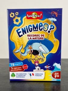 Jeu énigmes records de la nature Bioviva