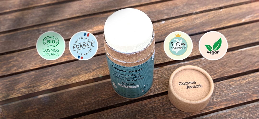 Crème solaire minérale solide Comme Avant avis