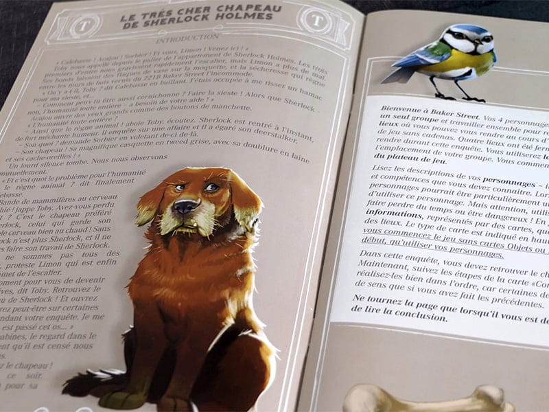 Jeu d'enquête Les animaux de Baker Street