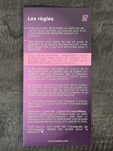 Juduku Girl'z night règles du jeu