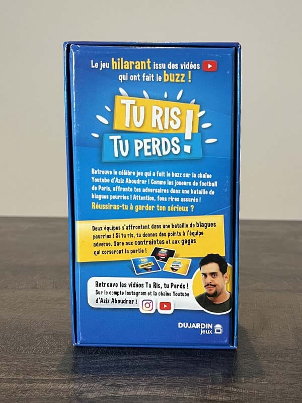 Dujardin Tu ris Tu perds Jeu de société Jeu de cartes Jeu d