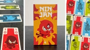 Ninjan jeu pierre, feuille, ciseaux