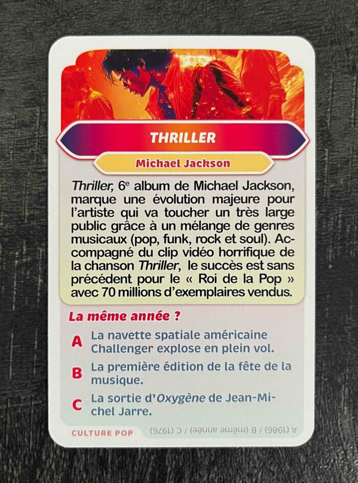Jeu d'ambiance Chroni culture pop
