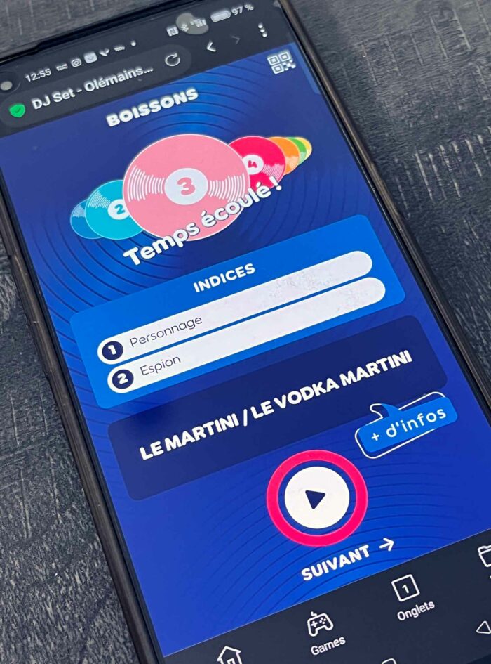 DJ Set Quiz Musical Olémains Games