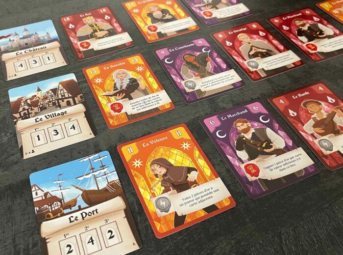 Emblèmes jeu de cartes de stratégie et bluff