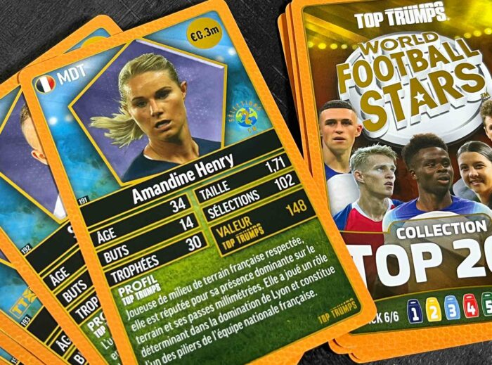 Collection carte football top 200 top trumps