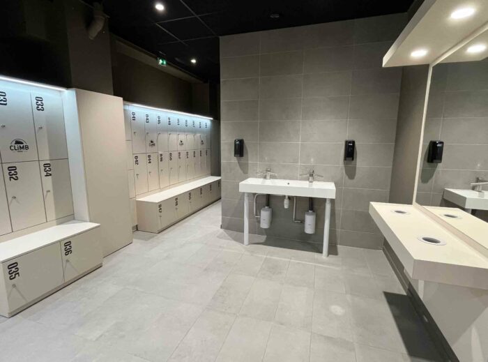 Douche vestiaire Climb Arena